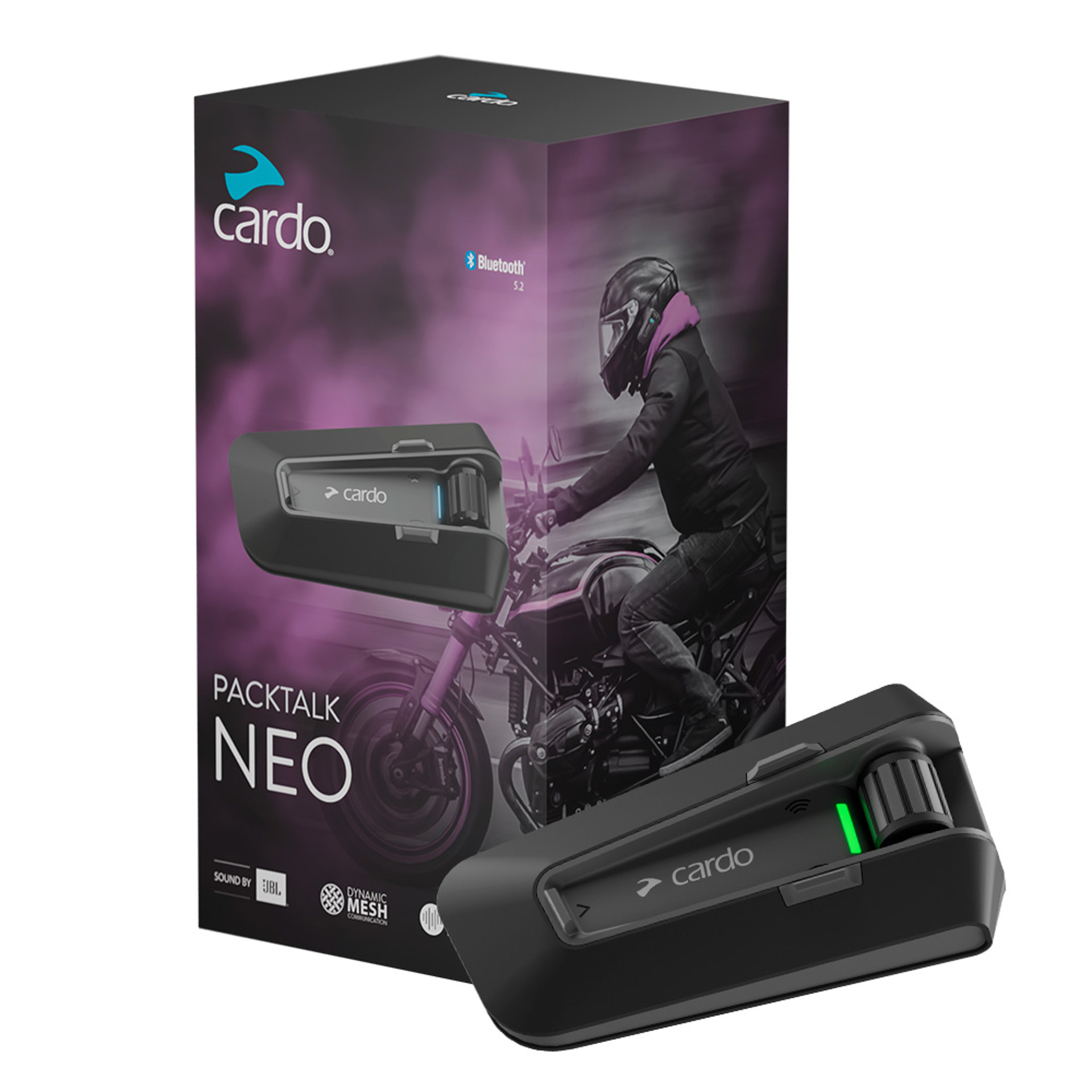 Cardo Packtalk Neo Single - Kommunikationssystem - Bluetooth tilslutning - Lang rækkevidde